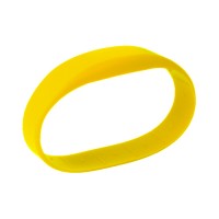 Перезаписываемый RFID браслет T5577 “OFFICE TEMIC” ЖЕЛТЫЙ, без застежки