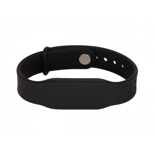 Силиконовый RFID браслет T5577 “PRESTIGE TEMIC” ЧЕРНЫЙ, с застёжкой