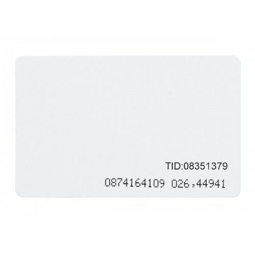 Комбинированная бесконтактная карта доступа UHF + EM-Marine (ISO) с номером