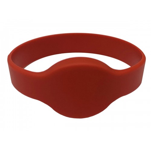 RFID браслет MIFARE “OVAL” КРАСНЫЙ, диаметр 65 мм