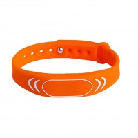 Перезаписываемый RFID браслет T5577 “SPORT” ОРАНЖЕВЫЙ (125 кГц)