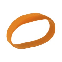 Силиконовый RFID браслет MIFARE “OFFICE” ОРАНЖЕВЫЙ, без застежки